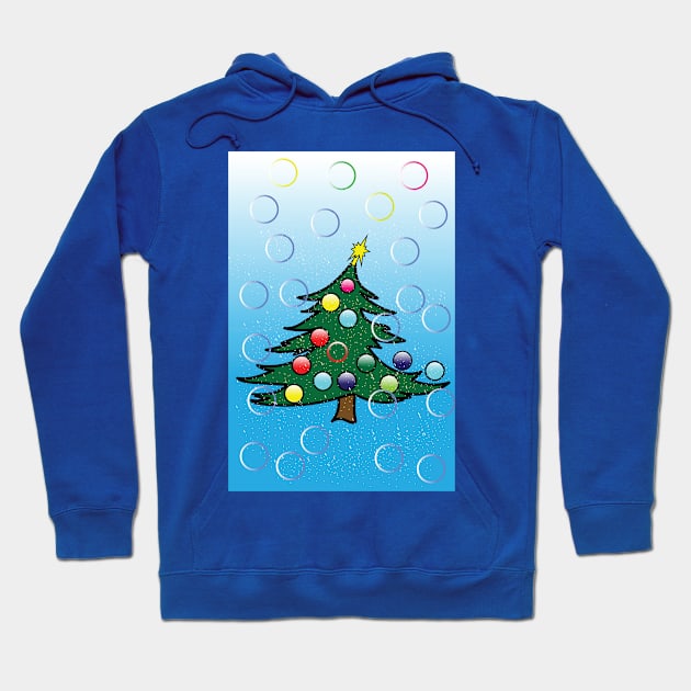 Christmas tree Hoodie by illustrations-boom